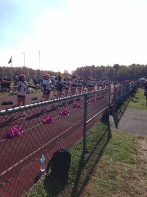 Cheerleaders during 2014's Pink Out Game