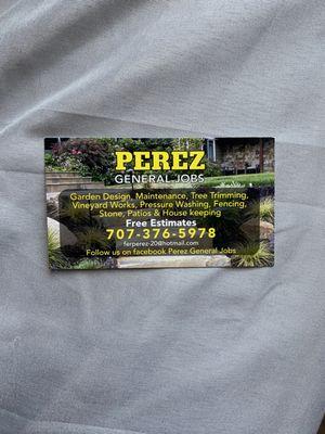 Perez General Jobs Landscaping