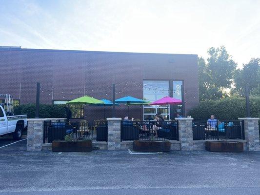 Nice outdoor patio in the summer!