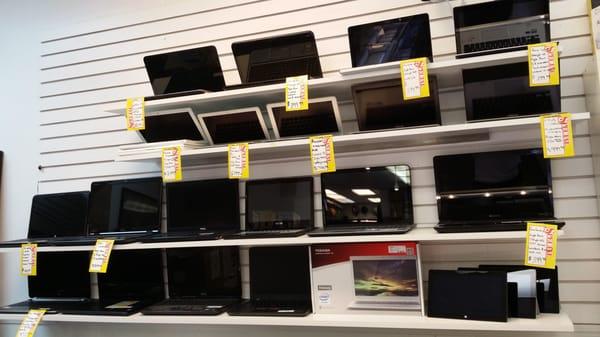 plenty of laptops and tablets