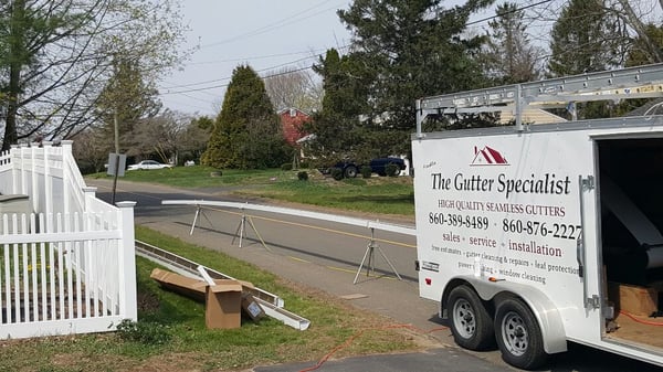 Custom seamless gutters for fit any need made onsite.