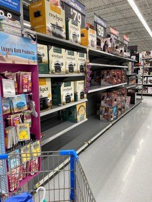 Aisle of crock pots