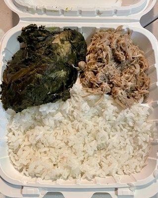 Hawaiian plate - lau lau and kalua pig