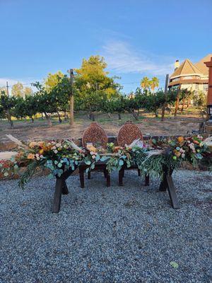 Sierra took these photos. Our table setup was very regal!