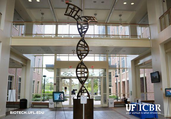 UF | ICBR, Atrium at the Cancer & Genetics Research Complex on the University of Florida campus