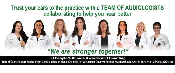 Trust your ears to the practice with a TEAM OF AUDIOLOGISTS