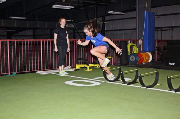 Katie McCarthy, BS, CSCS, works with Elite athletes to improve speed, agility, strength and explosive power.