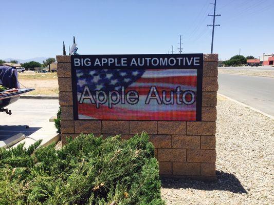 Digital display in Apple valley ca.