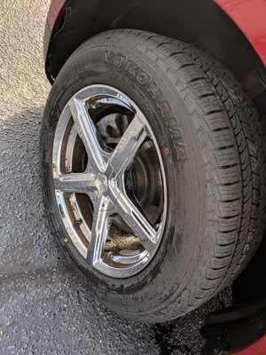 Brand new Yokohama tires .