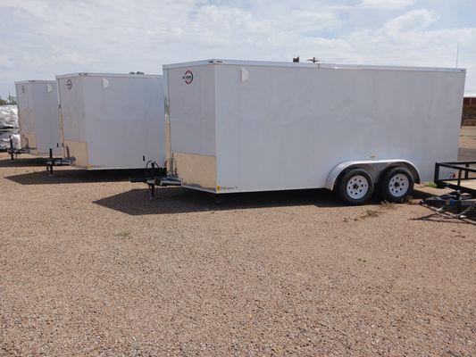 We sell enclosed trailers.