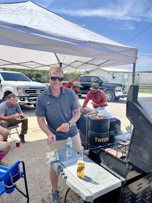 BBQ for the crew