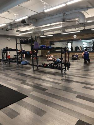 Floor fitness area