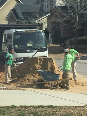 Workers spent most of the day standing around.