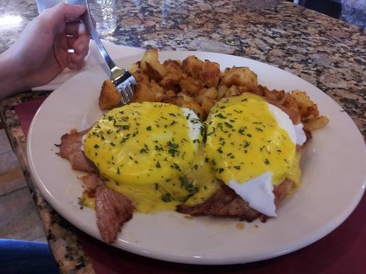 Eggs Benedict. Ham was out of this world!