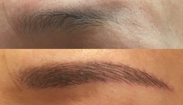 Permanent Makeup - Before and After