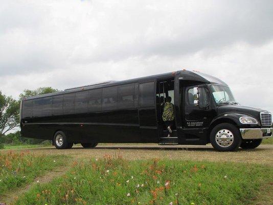 This is the bus we took on the blue bonnet tour that had such a rough ride and too short seatbelts.