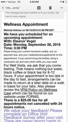 I tried to explain that my appointment most definitely was at 3:30 and she acted like I was invisible. It was legit crazy town