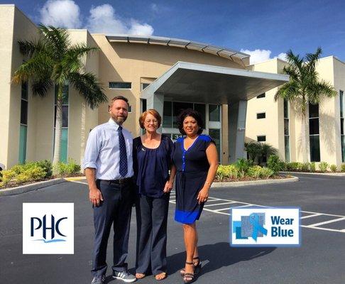 2017
 Left to Right: David: COO/Administrator Barbara: Director of Nursing Lorna: Community Liaison