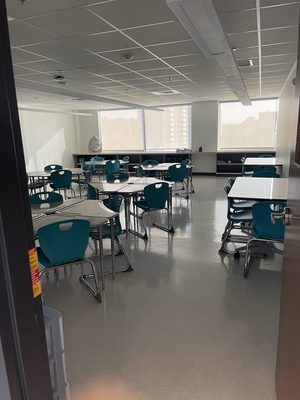 Clean classroom