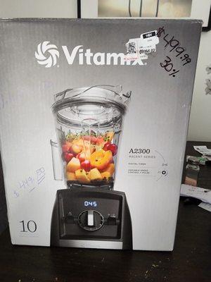 Dirt cheap original price $1269.02..with? Vitamix A2300 on Vitamix site $449. This is an open box.