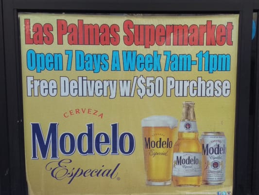 Las Palmas Supermarket • Free Delivery w/ $50 Purchase