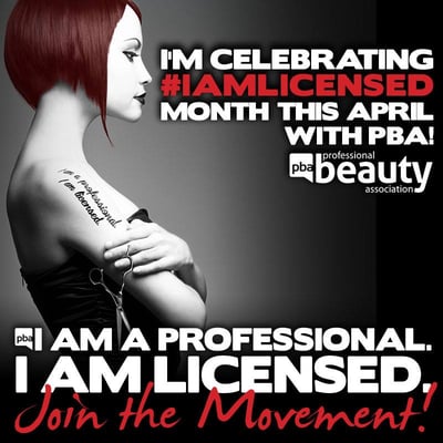 I am licensed month with The Professional Beauty Association