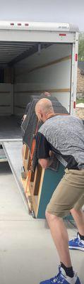 Loading a piano