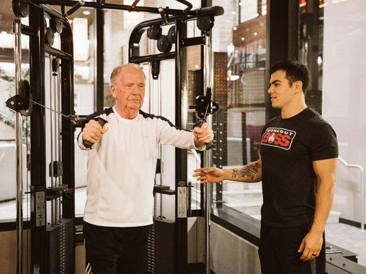 1-on-1 personal training from high school to older adults.