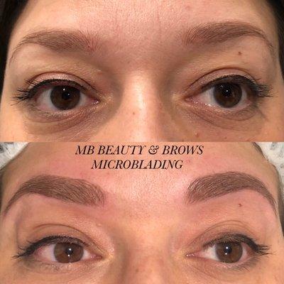 Microblading before and after