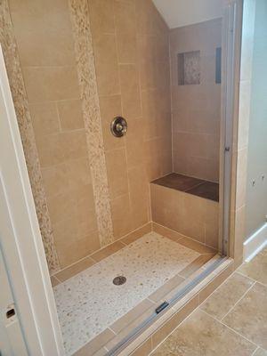 Tile shower