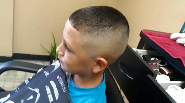 we do any type of fade, taper, scissor haircuts, fohawk, Mohawk, hot towel shave,