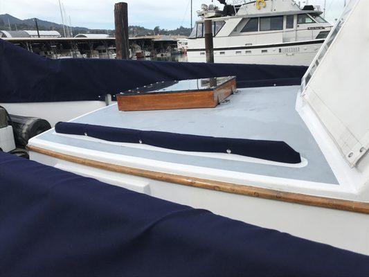 Rail Covers, Transom Cover on Grand Banks 32 Grand Magic