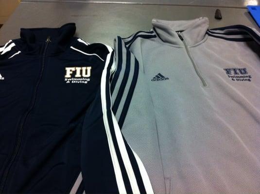 We are the official embroider for the FIU Golden Panthers Athletic dept.