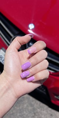 Nails at cutie salon &spa ! Mix- match color for Mother's Day