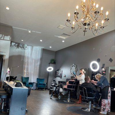 Beautiful salon inside.