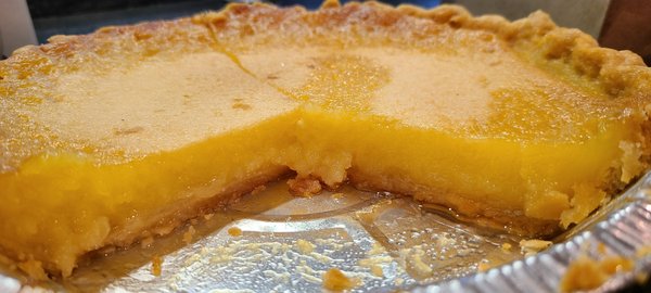 Delicious Lemon Chess pie.