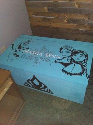 Custom Toy box. 4'x2'x18"