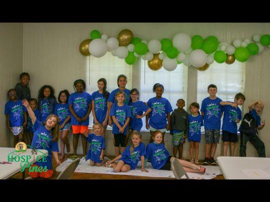 The children's grief camp offered to youth of Hospice in the Pines.