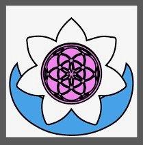 The flower of life inside the lotus flower resting on the moon!