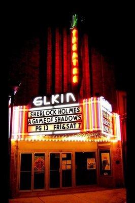 Iconic Elkin Theatre in downtown Aberdeen, MS