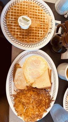 All Star waffle breakfast