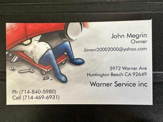 Warner's Mobil Service