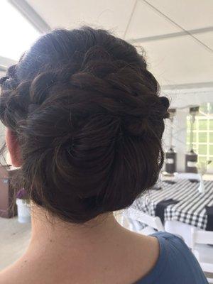 Such a fun updo that lasted all day!