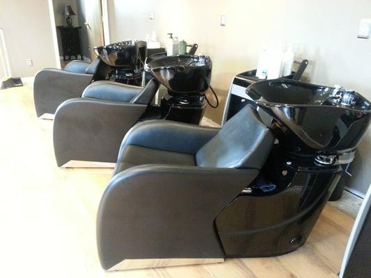 Newly remodeled and all new "State of the Art equipment" including these European backwash bowl systems.