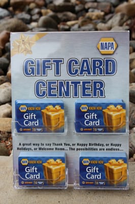 Get your NAPA gift cards at Pine Bush Equipment Auto Parts