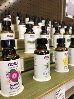 We carry NOW essential oils