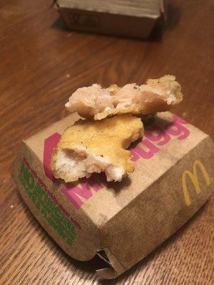 RAW chicken nuggets