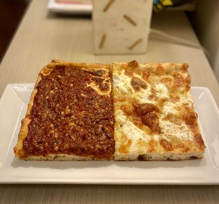 Sicilian squares (upside-down and white), really good.