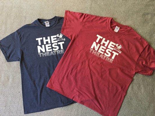 Tees created by NDESIGN for The Nest Theatre