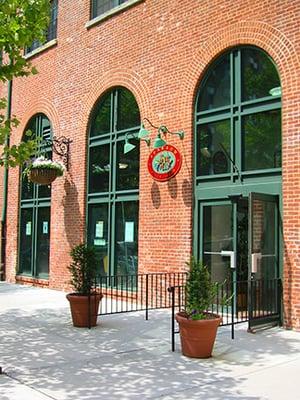 Shipyard Lane entrance located next to the Hoboken Historical Museum